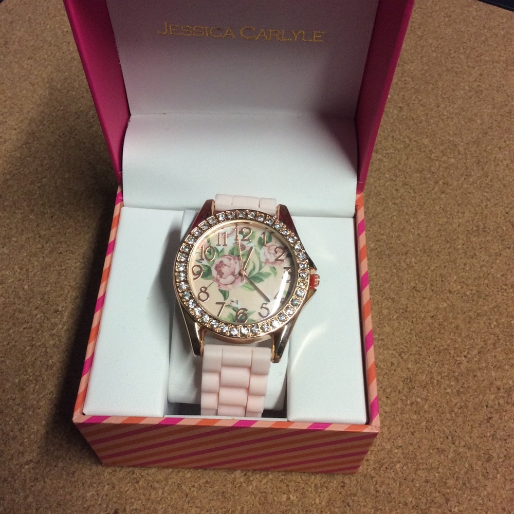 Brand New Jessica Carlyle Duty Free Rose Watch